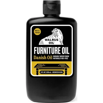Lak na dřevo Walrus Oil Furniture Oil – 100% přírodní olej pro obnovu a ochranu dřevěného nábytku Velikost balení: 236 ml