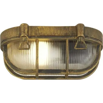 Koupelnové svítidlo Searchlight 61402BG Venkovní stropní / nástěnné svítidlo BOBBI černé zlato