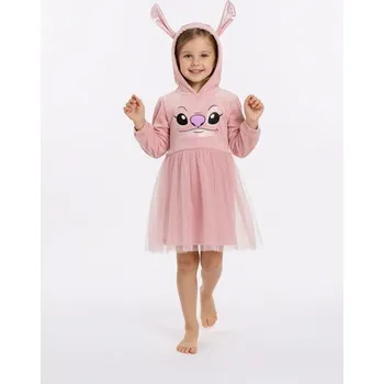 Dívčí šaty Sinsay - Teplákové šaty Stitch - růžová - 987DV-30X - 987DV-30X-122