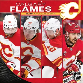 Kalendář JF Turner Kalendář Calgary Flames NHL 2026 Wall Calendar