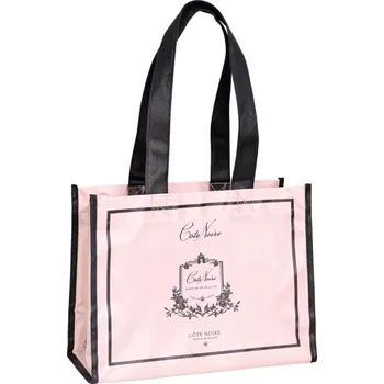 Dárková taška Côte Noire - dárková taška na malou svíčku růžová, 25x19x11 cm