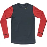 Dětské funkční tričko s merinem Devold Expedition Jr night/beauty s dlouhým rukávem velikost 170-176
