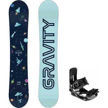 Snowboard Gravity snowboards Snowboard komplet Gravity Pluto 23/24 junior + vázání Croxer MP180 Velikost: 100 cm, Velikost vázání: M/L