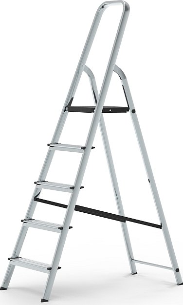 Jednostranně schůdný stojací žebřík (schůdky) 49594