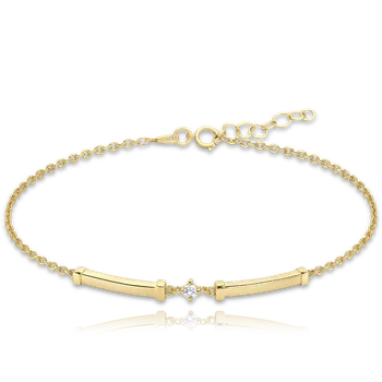 Náramek Olivie MINET Zlatý náramek s tyčkami Au 585/1000