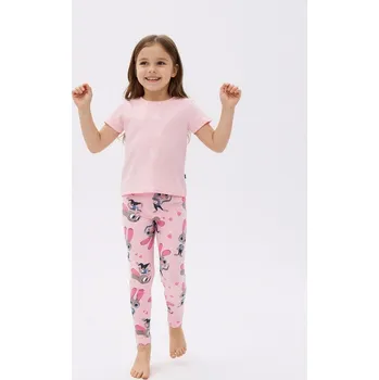 Dívčí kalhoty Sinsay - Legíny Zootopia - pastelová růžová - 854HE-03X - 854HE-03X-140