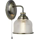 Searchlight 2671-1AB Nástěnná lampa BISTRO patina s vypínačem
