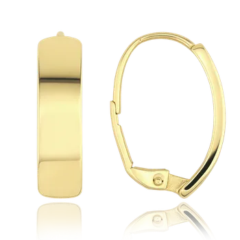 Náušnice MINET Moderní zlaté náušnice Au 585/1000