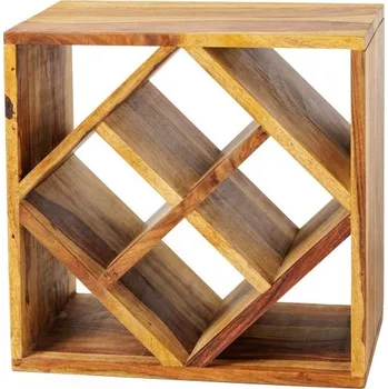 Stojan na víno Invicta Interior Cubus 41137 8 lahví Sheesham