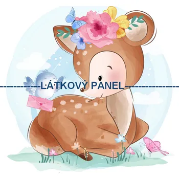 Látkový panel - Dětský - DE-153 Velikost: 15x15cm, Materiál: Teplákovina nepočesaná