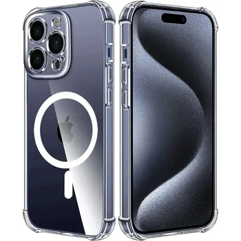 Pouzdro na mobilní telefon Techsuit shockproof clear silikonové MagSafe pouzdro iPhone 15 Pro