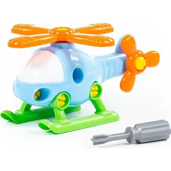 Dřevěná hračka Didaktická helikoptéra na šroubování