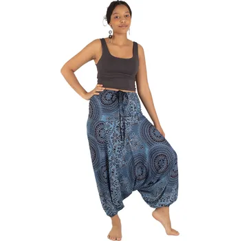 Dámské kalhoty Harémové kalhoty aladinky s mandalami Tansanee Rochana, Sittar.cz, elastický pas UNI
