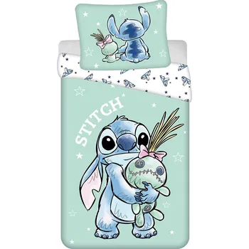 Povlečení Jerry Fabrics Lilo a Stitch Buddies 140 x 200, 70 x 90 cm zipový uzávěr