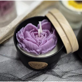 Svíčka AMI LUMEA Sójová svíčka AMI LUMEA, Fialová růže