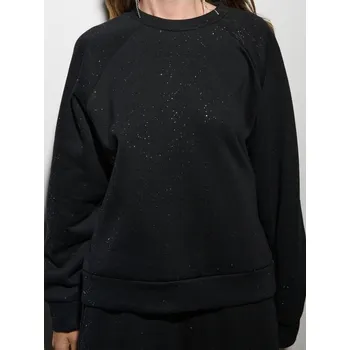 Dámská mikina Sinsay - Mikina s kulatým výstřihem - černá - 981FI-99X - 981FI-99X-S