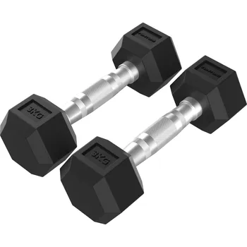 Jednoruční činka TUNTURI Platinum Hex 3 kg Pár