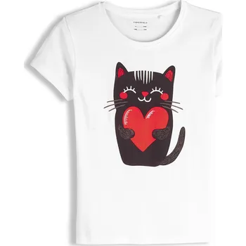 Dívčí tričko GATE Bavlněné tričko s potiskem 6Y 825-0689/13