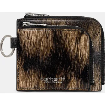 Peněženka Kožená peněženka Carhartt WIP Double Vegas Zip Wallet, ONE SIZE, hnědá, 88X