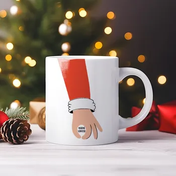 Hrnek Looked in - Krásné Vánoce! - Modrá