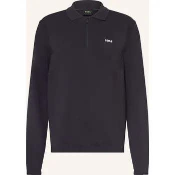 Pánská košile Boss Pánská Úpletová Polokošile Ever X, tmavě modrá, 3XL