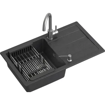 Granitový dřez QUADRON PLAY 130/ČERNÁ