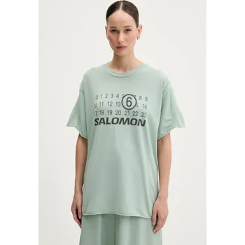 Pánské tričko Tričko MM6 Maison Margiela x Salomon S52GC0345 tyrkysová 65X, vel. M