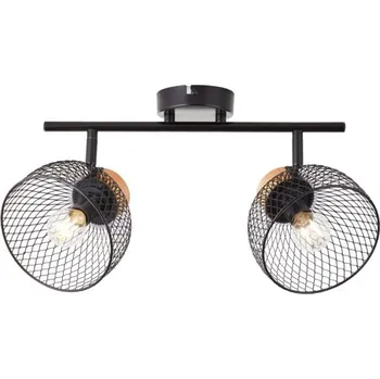 Dětské svítidlo Brilliant 99743/76 Stropní svítidlo THUY černé + dřevo