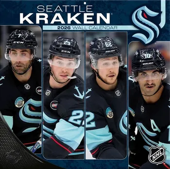 Kalendář JF Turner Kalendář Seattle Kraken NHL 2026 Wall Calendar