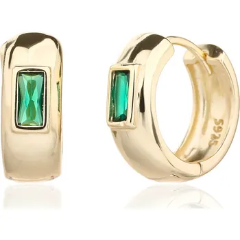 Náušnice Bealio BEALIO 13767 Stříbrné náušnice KRÁLOVSKÝ SMARAGD 03-13767-3785