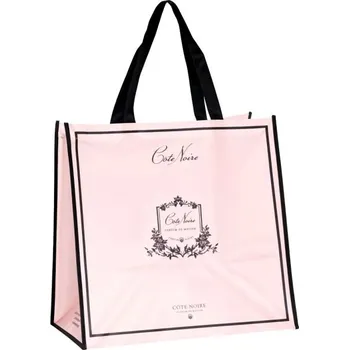 Dárková taška Côte Noire - dárková taška na větší svíčku růžová, 24x45x14 cm