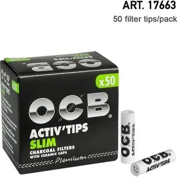 Filtry OCB Active tips 7mm, 50ks v balení
