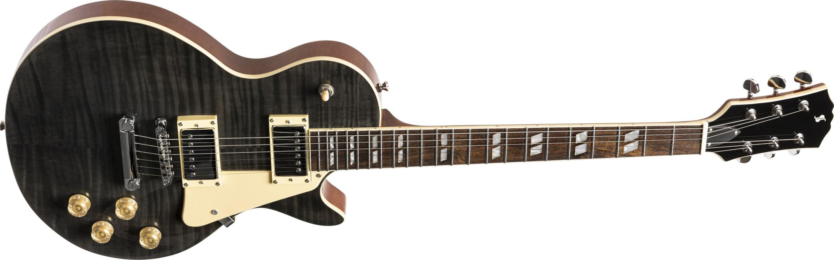 Stagg SEL-DLX TR BLK, elektrická kytara, průsvitná černá