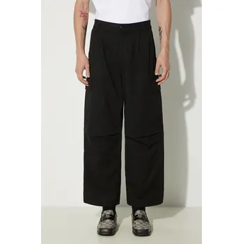 Pánské kalhoty Bavlněné kalhoty Carhartt WIP Cole Cargo Pant černá barva, jednoduché, I031218-BLACK, 34, 99X