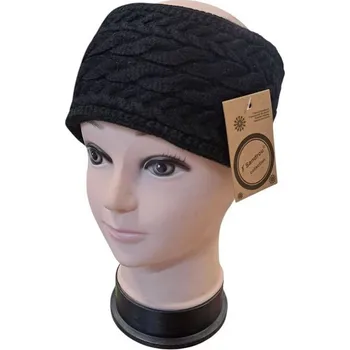 Zimní čelenka Dámská zimní termo čelenka Černá