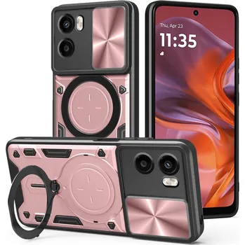 Pouzdro na mobilní telefon Ochranný kryt Techsuit CamGuard Pro pro Motorola Moto G05 E15 růžově zlatý