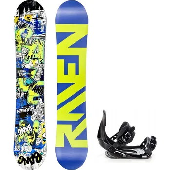 Snowboard Dětský snowboard komplet Raven Bang junior mini + vázání Croxer MP180 Velikost: 130 cm, Velikost vázání: M/L