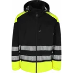 SOLAR HV softshel bunda černá/HV žlutá XXL Varianta: SOLAR HV softshel bunda černá/HV žlutá XL