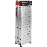 Hliníkový kloubový žebřík s plošinou 460 cm, Kraft&Dele KD4071