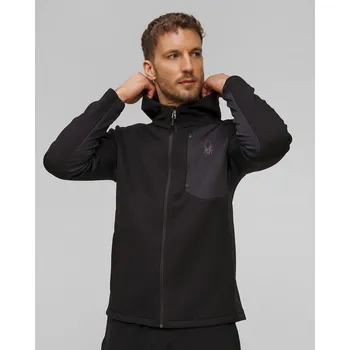 Pánská mikina Černá Pánská Zipem Zapínatelná Mikina S Kapucou Spyder Bandit Hooded 38a485322-black