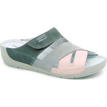 Dámská obuv MEDISTYLE dámská zdravotní pantofel Denisa Barva: Šedo-růžová, Velikost EU: 43