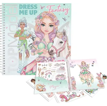 Dětské zboží Kreativní sešit se samolepkami Top Model Fantasy