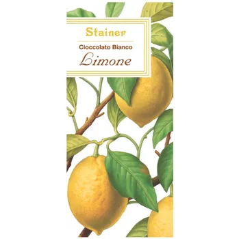 Čokoláda Stainer čokoláda bílá s citronem (Bianco con Limone) 50g