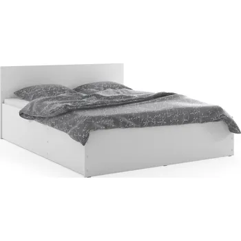 Postel SMB Dřevěná postel s úložným prostorem CANARY, 160x200 cm Dekor: Bílá