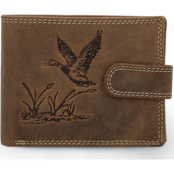 Peněženka JUNI PÁNSKÁ PENĚŽENKA 033L KAČKA HU BR HNĚDÁ Barva: HNĚDÁ, Velikost: UNI