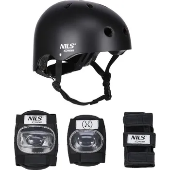 Sada chráničů Nils Extreme Helma s chrániči MR290+H230 černá, S