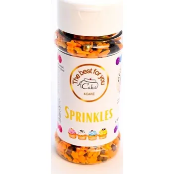 4Cake Besky cukrové zdobení 80 g, Orange Holiday