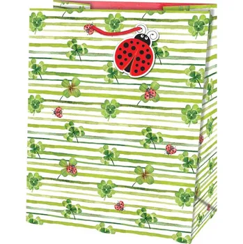 Alvarak Dárková taška velká Čtyřlístky a berušky ♡