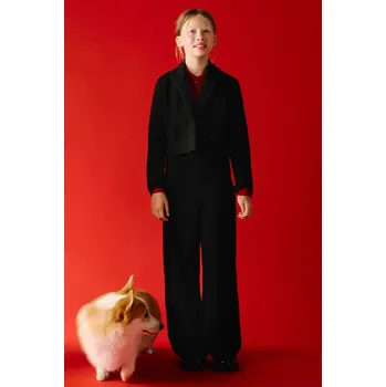 Chlapecké kalhoty Dětské kalhoty Mayoral černá barva, 7572 7572.8A.Junior.9BYA 99X, vel. 140