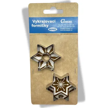 Vykrajovátko Nerezové vykrajovátka, sada Hvězdička se středem - duo